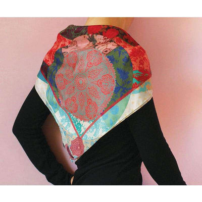 Foulard En Soie · Ornements Dorient (Rose) Trésor Ethnique