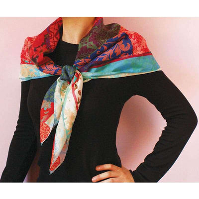 Foulard En Soie · Ornements Dorient (Rose) Trésor Ethnique