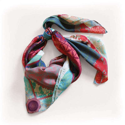 Foulard En Soie · Ornements Dorient (Rose) Trésor Ethnique