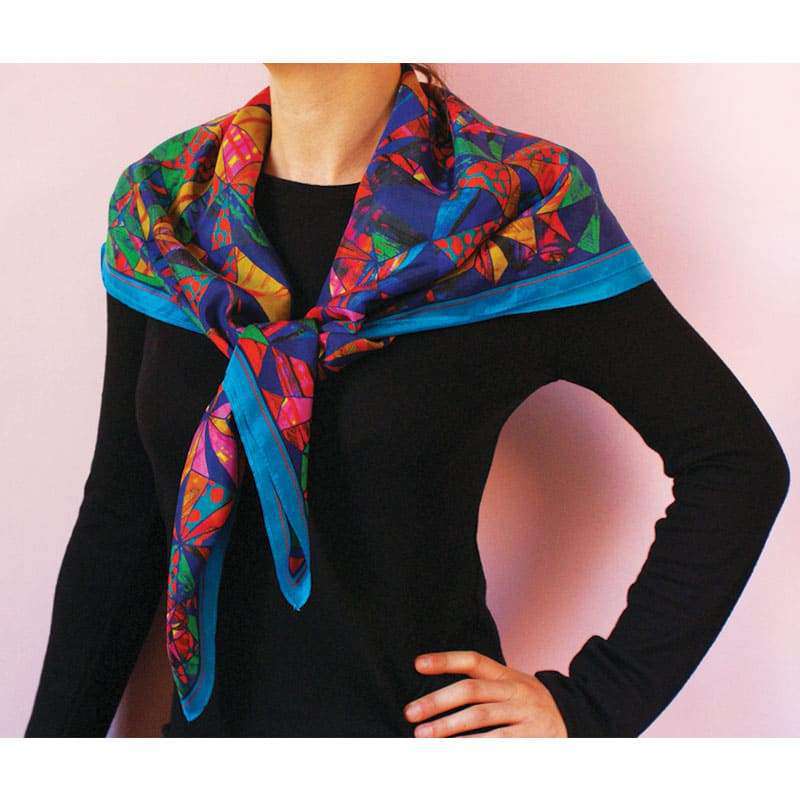 Foulard En Soie · Nuances Nocturnes Trésor Ethnique