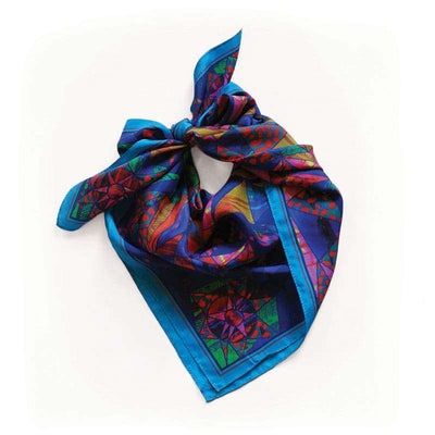 Foulard En Soie · Nuances Nocturnes Trésor Ethnique