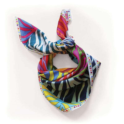 Foulard En Soie · Feu Primitif Trésor Ethnique