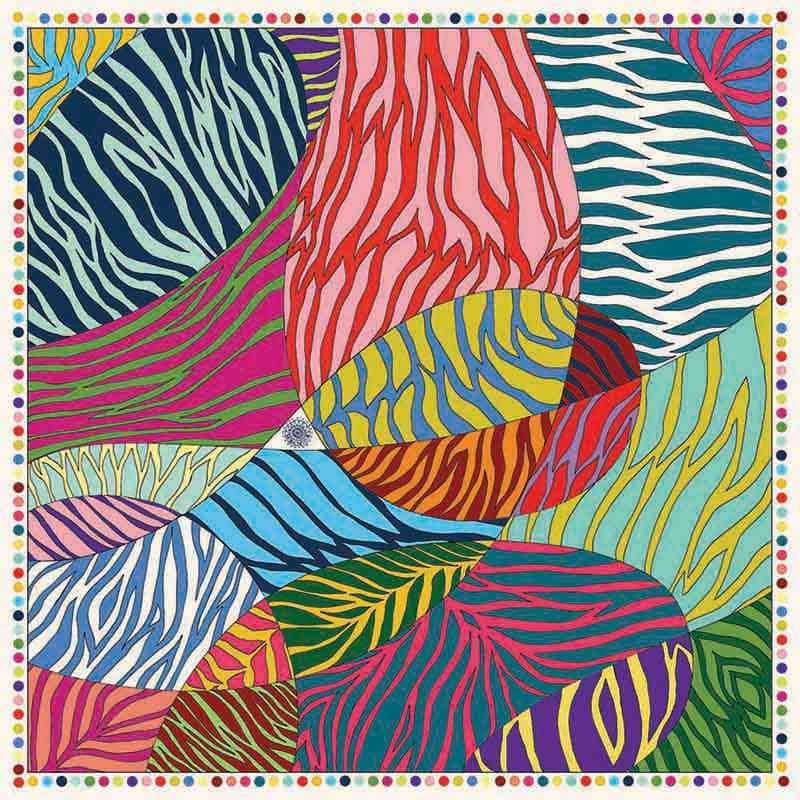 Foulard En Soie · Feu Primitif Trésor Ethnique