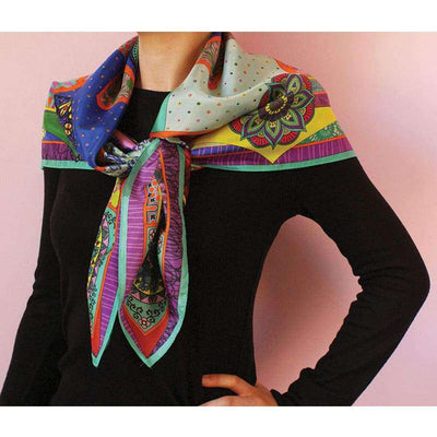Foulard En Soie · Rose Bohème Trésor Ethnique