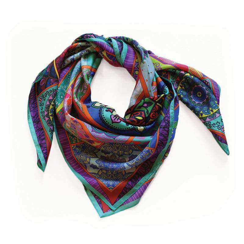 Foulard En Soie · Rose Bohème Trésor Ethnique