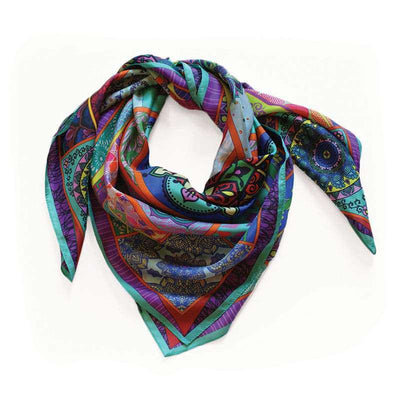Foulard En Soie · Rose Bohème Trésor Ethnique