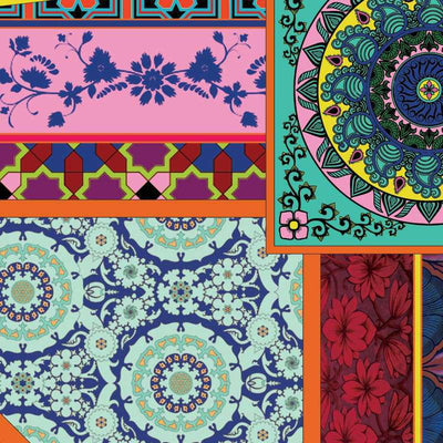 Foulard En Soie · Rose Bohème Trésor Ethnique