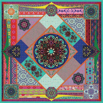 Foulard En Soie · Rose Bohème Trésor Ethnique