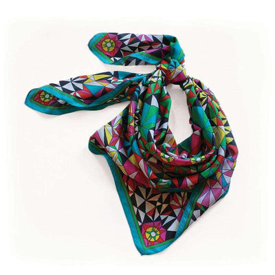 Foulard En Soie · Couleurs Africaines Trésor Ethnique