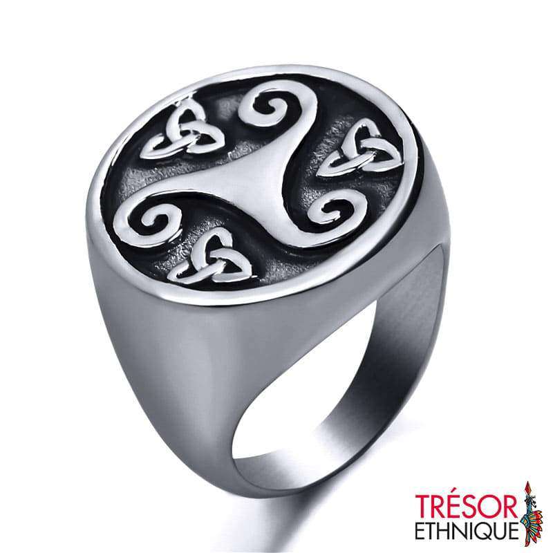 Anneau Celtique Triskelion 10 Trésor Ethnique
