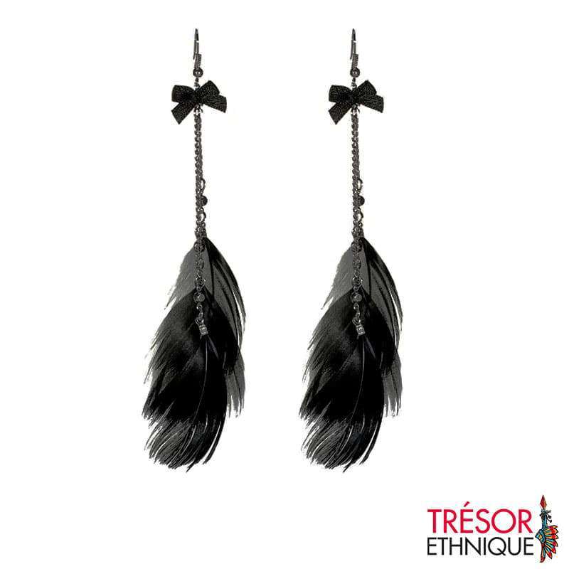 Boucles Doreilles Empreinte Nocturne Trésor Ethnique