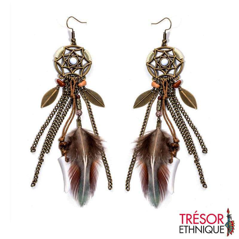 Boucles Doreilles Étoile Du Matin Trésor Ethnique