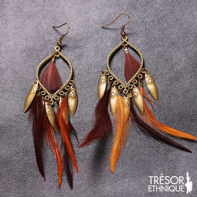 Boucles d'Oreilles Parure Apache