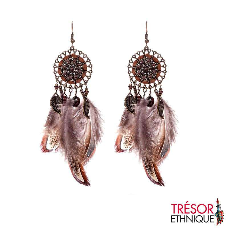 Boucles Doreilles Des Tribus Lakota Trésor Ethnique