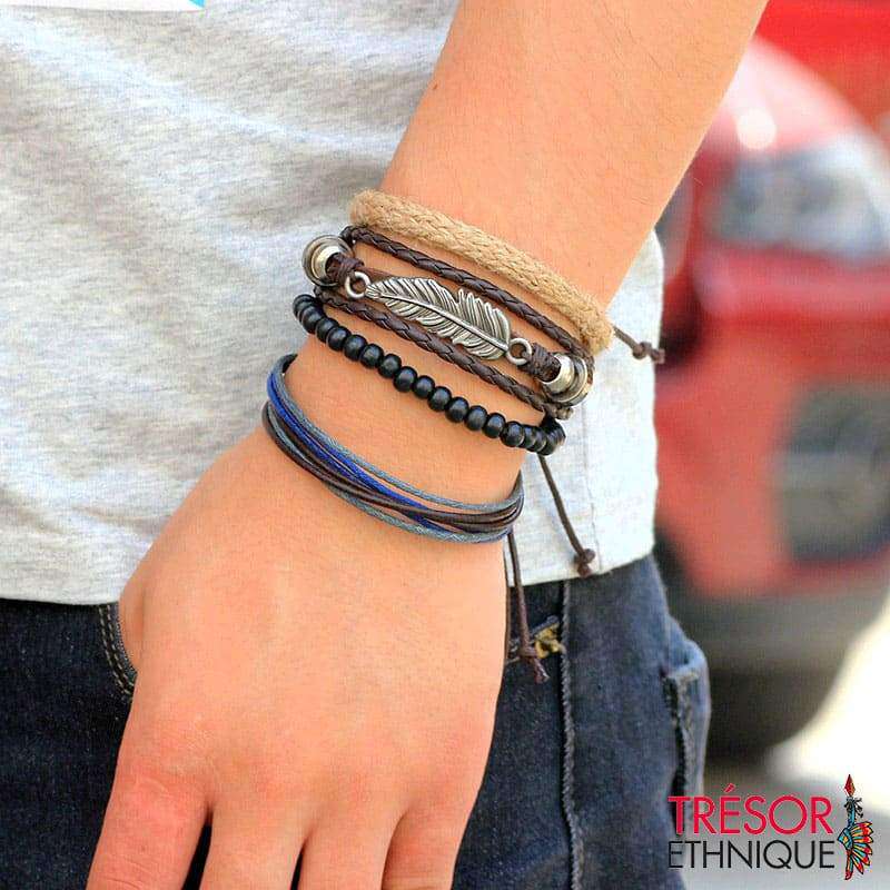 Bracelet Apache En Plume Dargent Trésor Ethnique