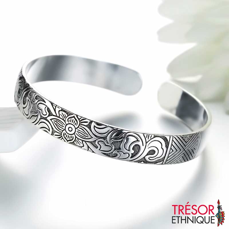 Bracelet Fleuri Plaqué Argent