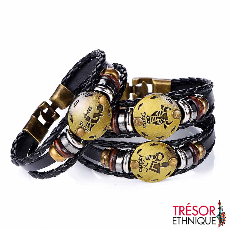 Bracelet Médaillon Signes du Zodiaque