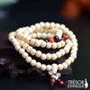Bracelet Perles De Bois De Rose Immaculé Trésor Ethnique