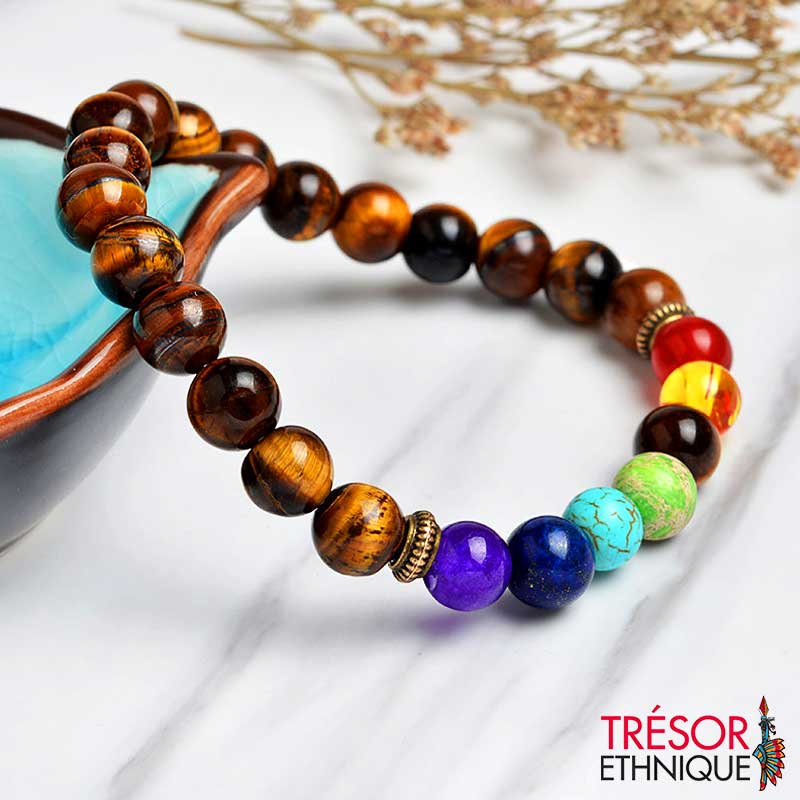 Bracelet en Pierres Naturelles 7 Chakras