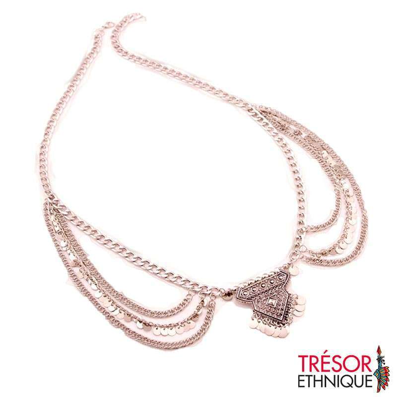 Chaîne De Taille Ornée - Plage Argent Trésor Ethnique