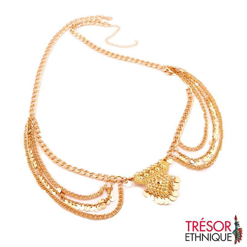 Chaîne De Taille Ornée - Plage Or Trésor Ethnique