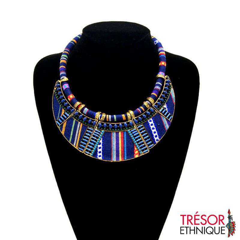Collier Traditionnel De Cérémonie Cobalt Trésor Ethnique