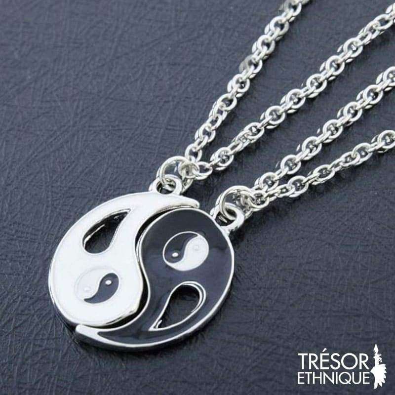 Duo De Colliers Yin & Yang Pour Âmes Surs Trésor Ethnique