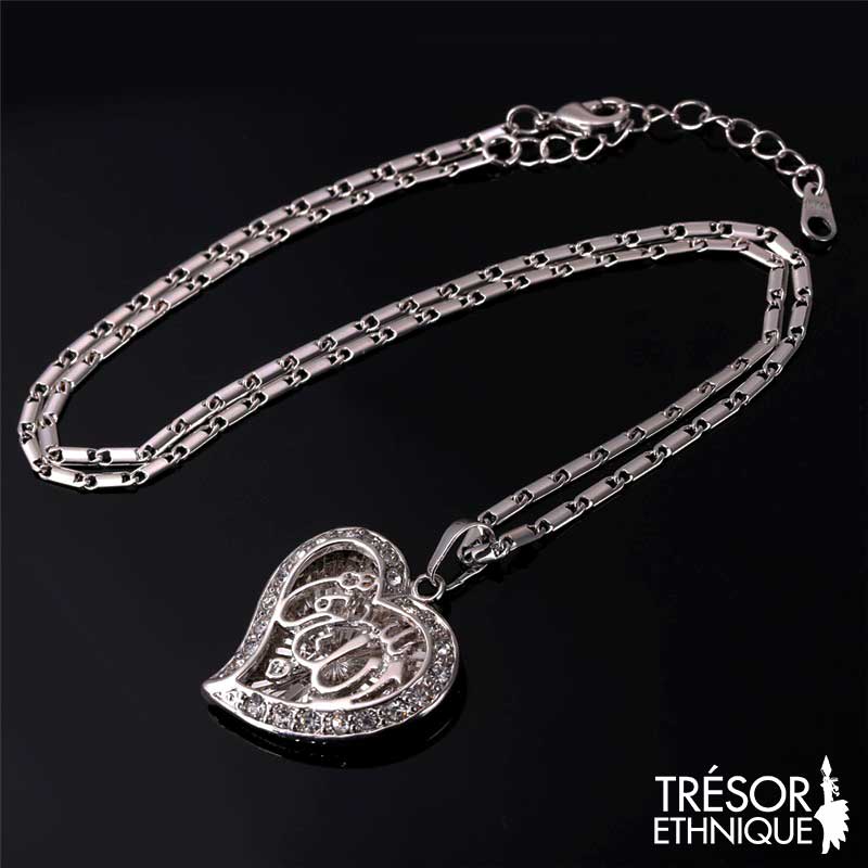 Pendentif Allah Amour Islamique Argent Trésor Ethnique