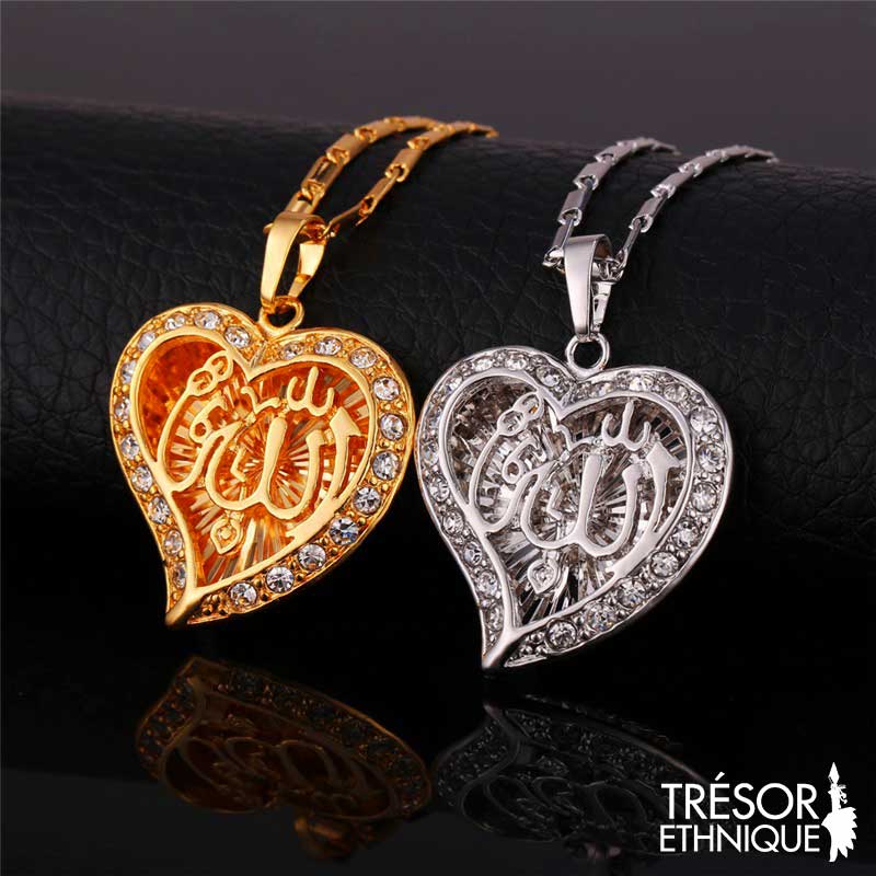 Pendentif Allah Amour Islamique Trésor Ethnique