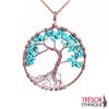 Pendentif Arbre De Vie En Pierres Naturelles Turquoise Trésor Ethnique