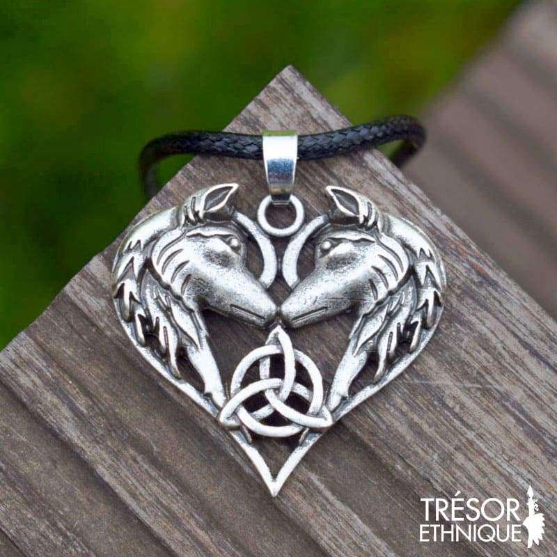 Pendentif Cur De Loup Argent Trésor Ethnique