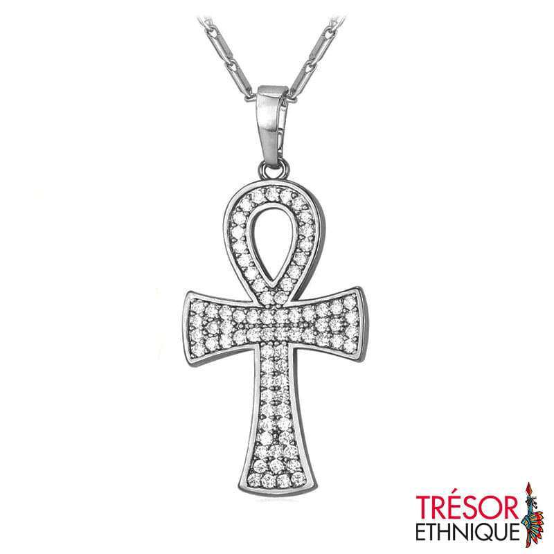 Pendentif Croix Ansée Titanium Trésor Ethnique