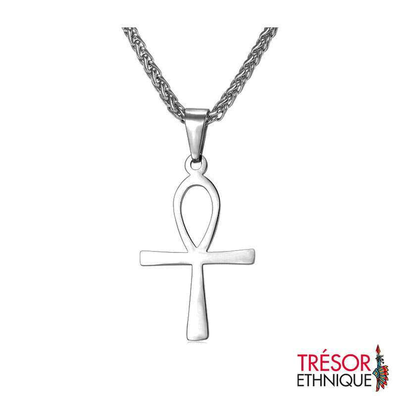Pendentif Croix De Vie Argent Trésor Ethnique