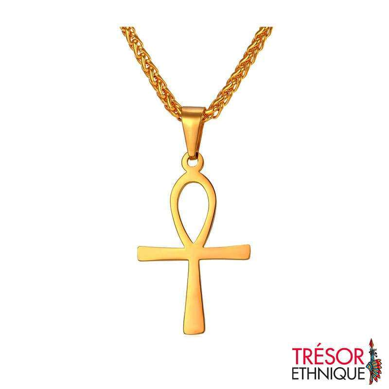 Pendentif Croix De Vie Or Trésor Ethnique