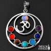 Pendentif Reiki 7 Chakras Om Trésor Ethnique