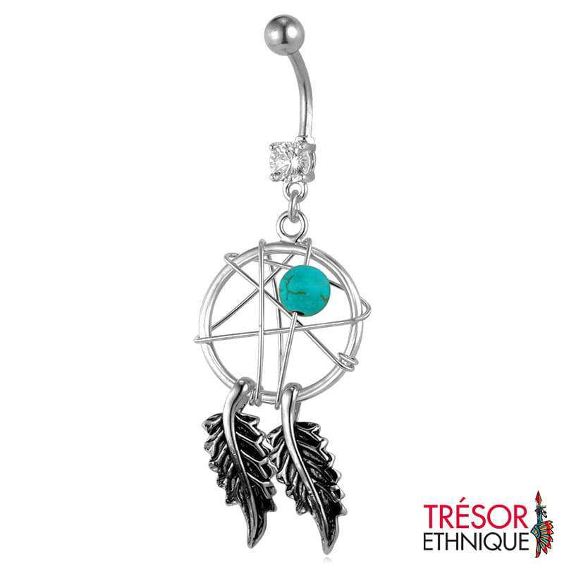 Piercing Nombril Attrape-Rêves Argent Trésor Ethnique
