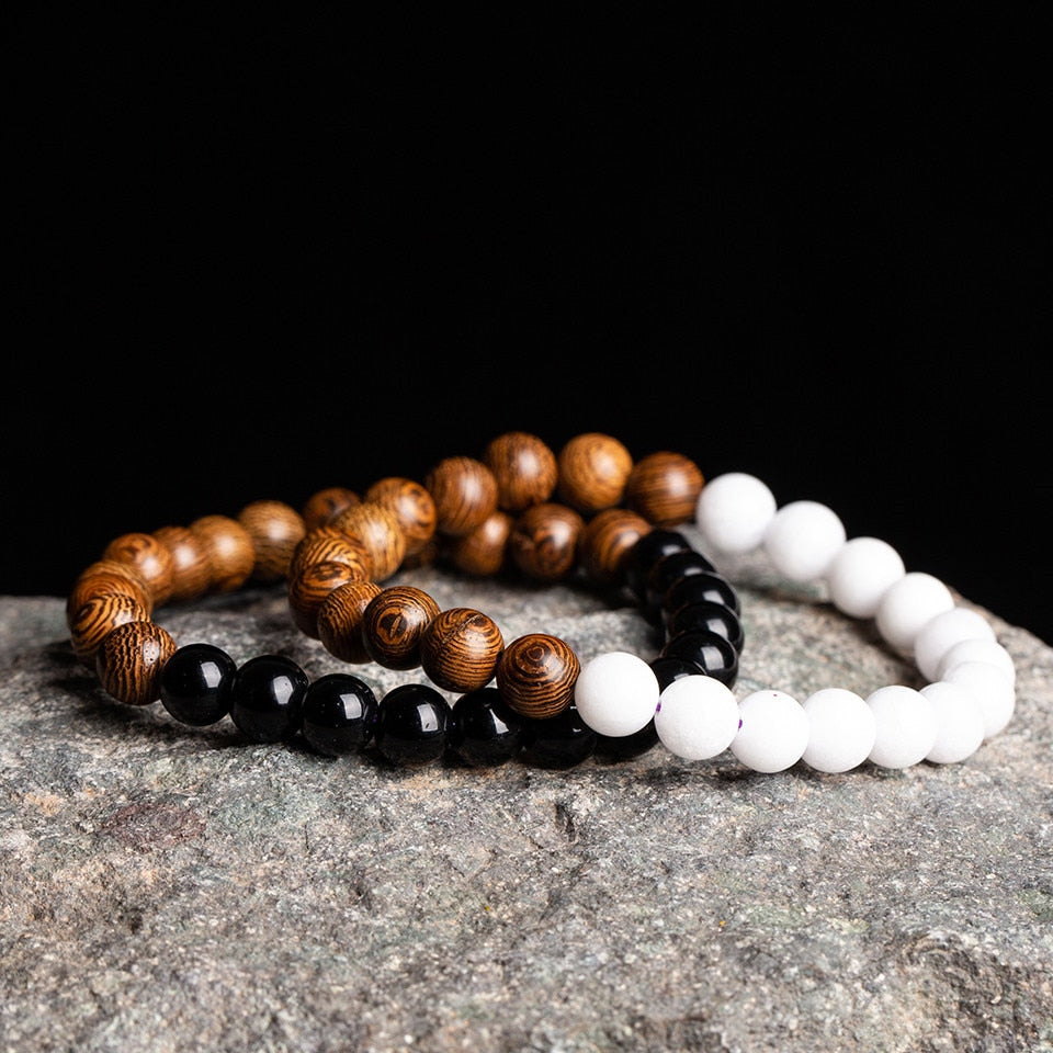 Bracelet Bouddha en Perles de Bois de Santal