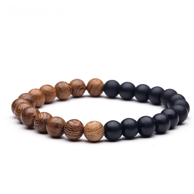 Bracelet Bouddha en Perles de Bois de Santal