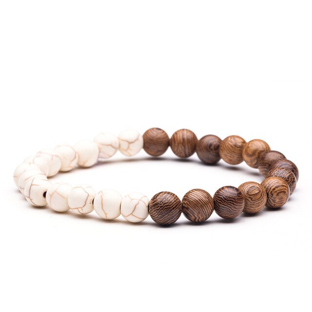 Bracelet Bouddha en Perles de Bois de Santal