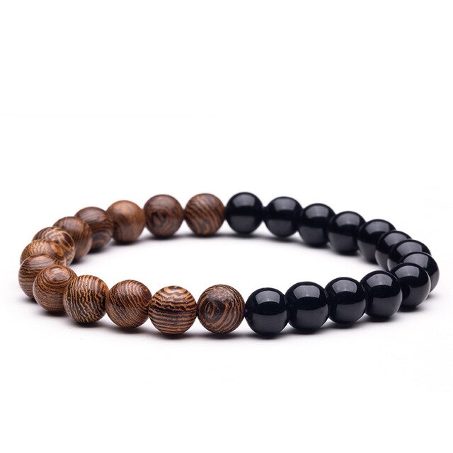 Bracelet Bouddha en Perles de Bois de Santal