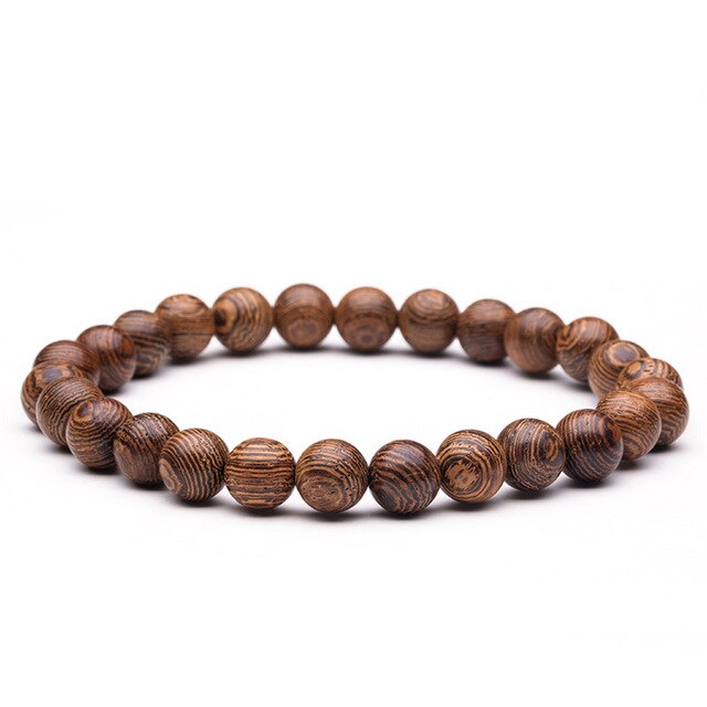 Bracelet Bouddha en Perles de Bois de Santal
