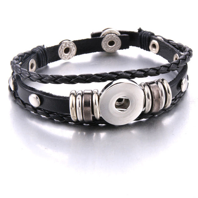 Bracelet Rétro en Cuir