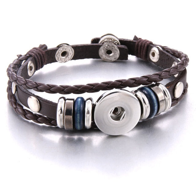 Bracelet Rétro en Cuir