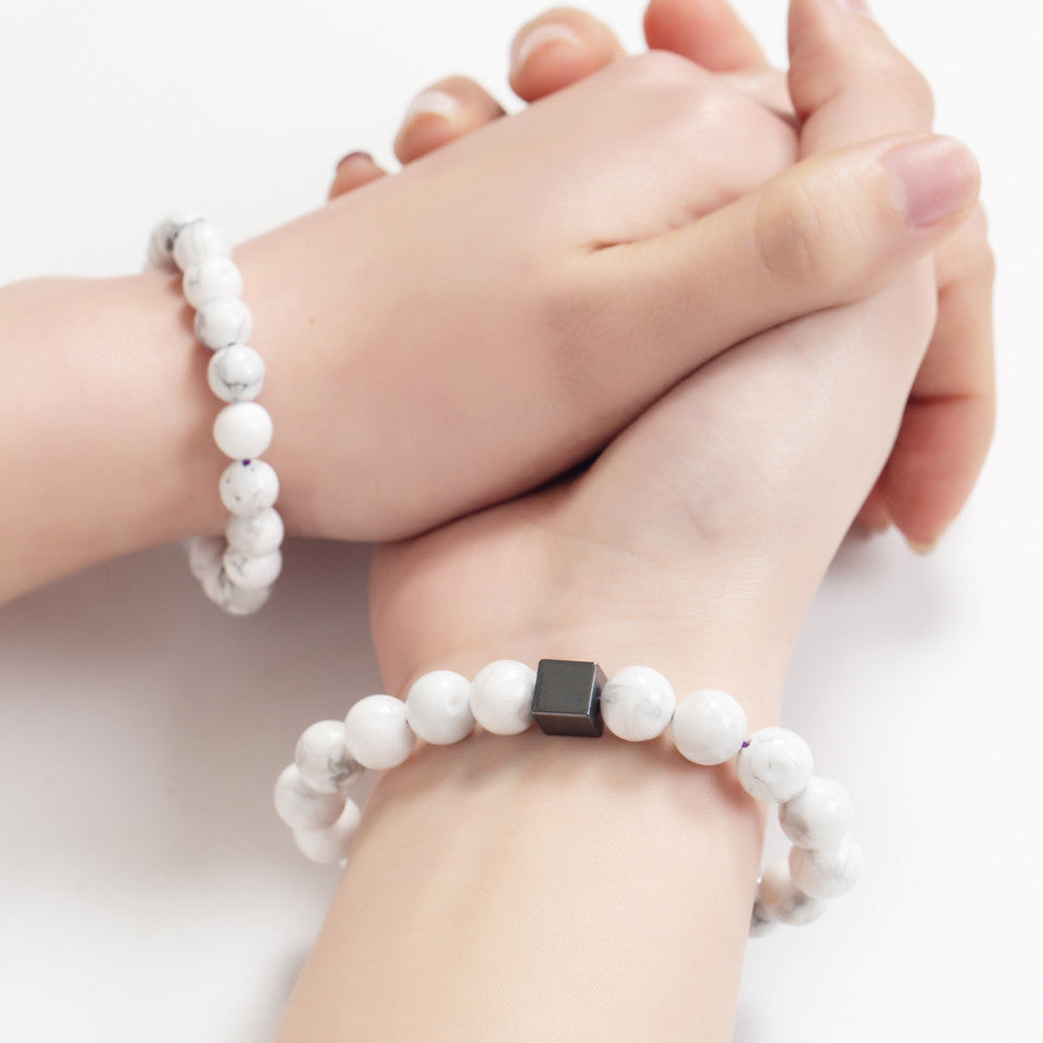 Bracelet Perles d'Hématite Immaculée