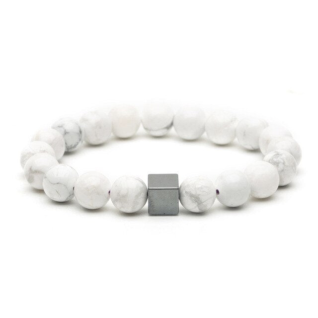 Bracelet Perles d'Hématite Immaculée