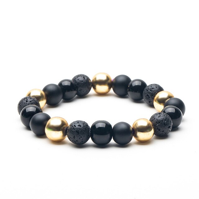 Bracelet d'Obsidienne et Œil de Tigre 8 Modèles