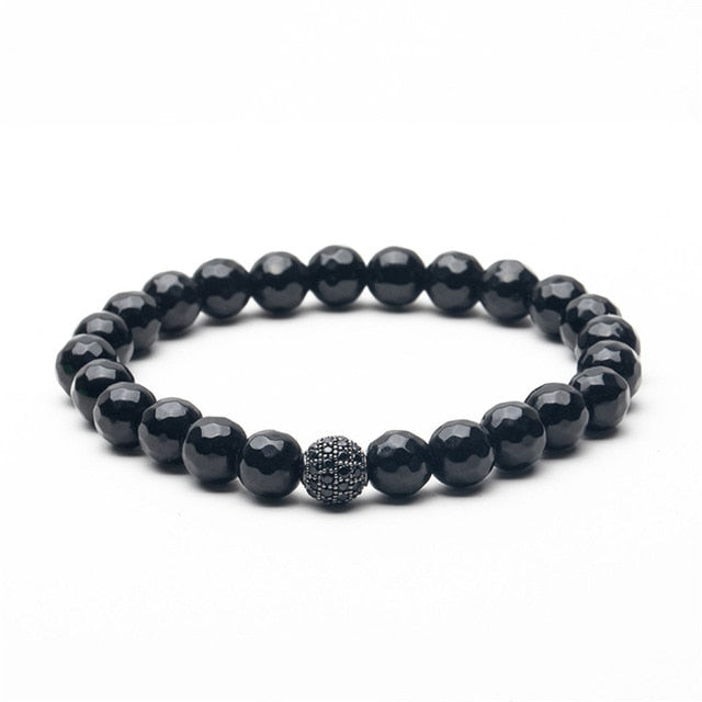 Bracelet d'Obsidienne et Œil de Tigre 8 Modèles