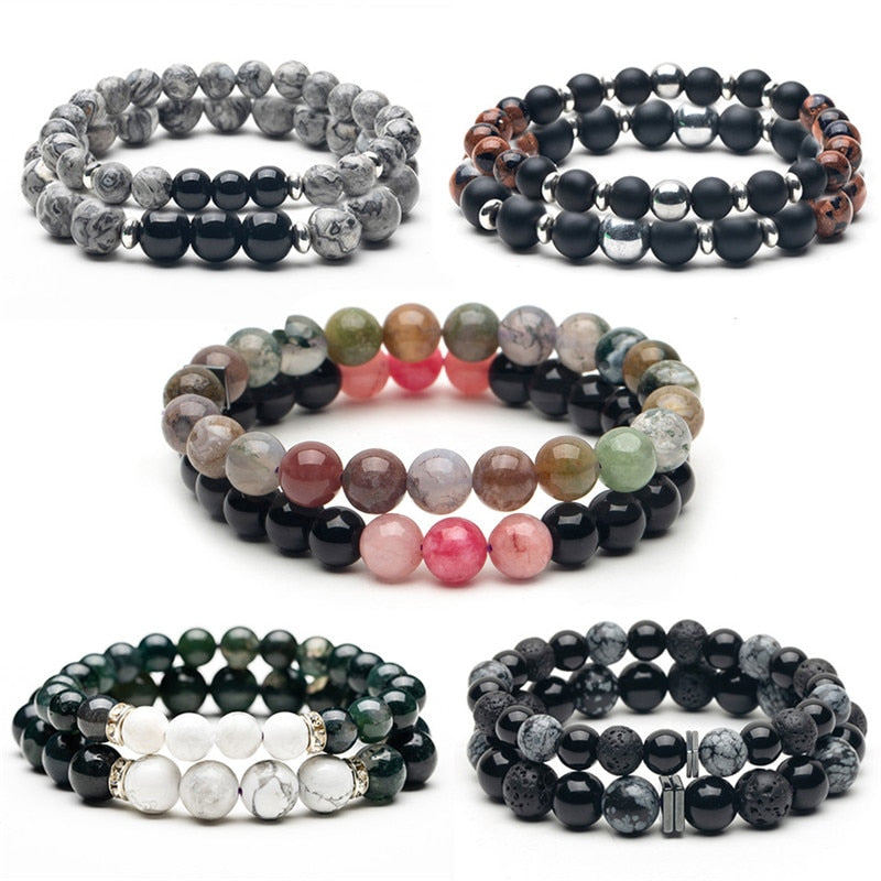 Bracelet Pierres Naturelles 20 Ensembles